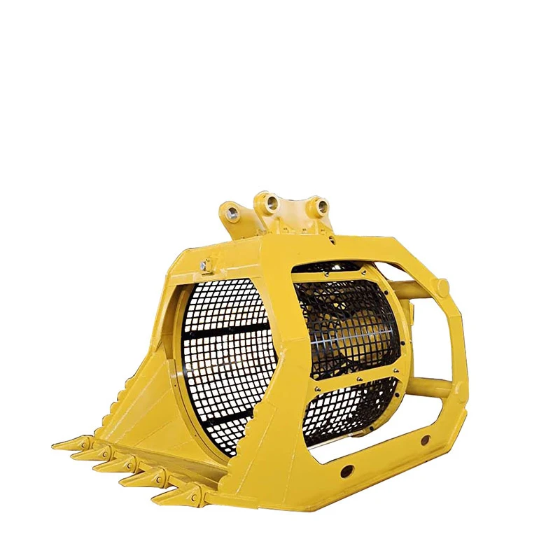 New Excavator Rotation Screening Bucket Digger Rotary Screening Excavator Riddle Bucket Shaker Bucket