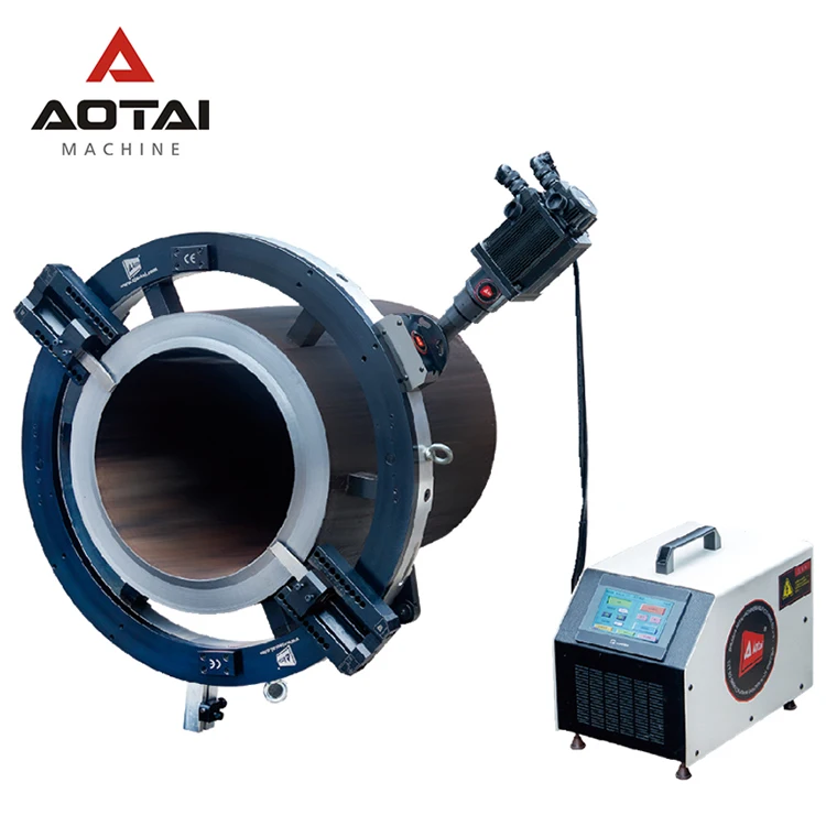 AOTAI Pneumatic Split Frame Cold Pipe Cutting Clamshell Pipe Cutting and Beveling Machine