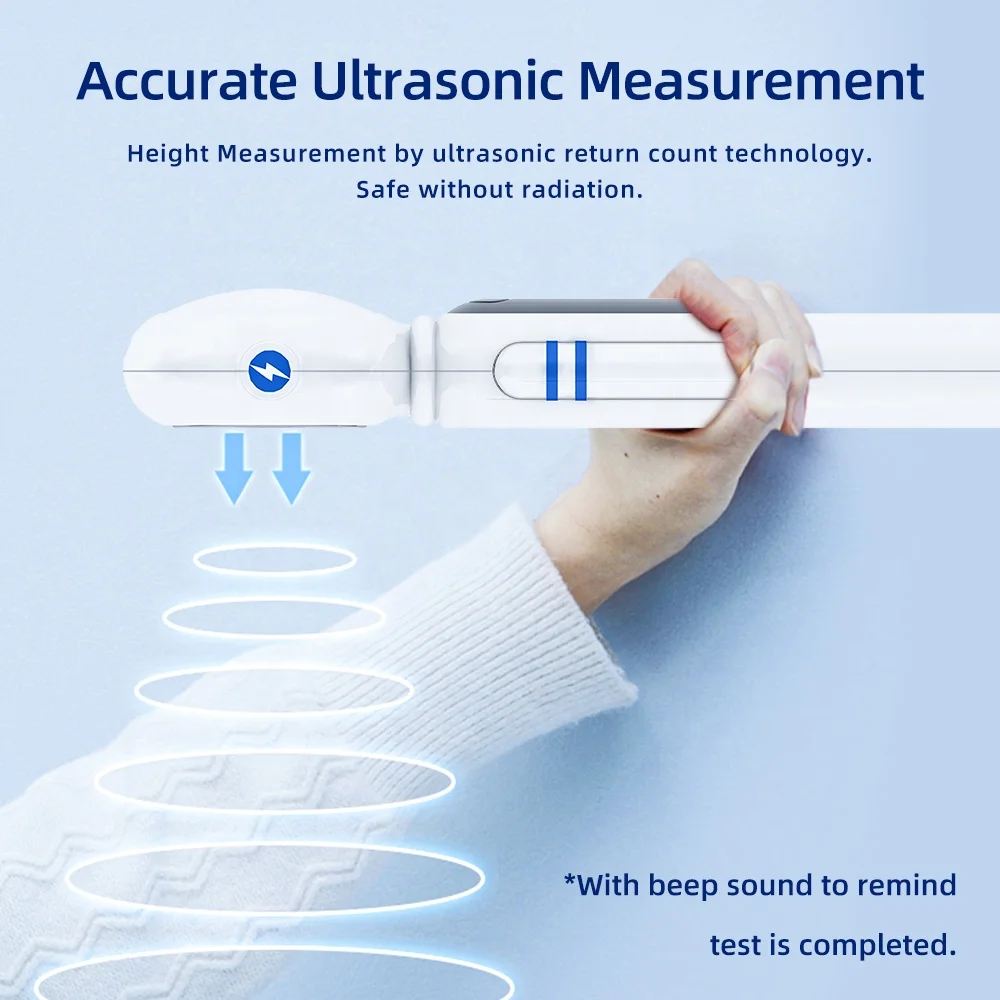 Precision Digital Ultrasonic Height Measuring Ruler for Kids and Adults Essential Height Measurement Instrument