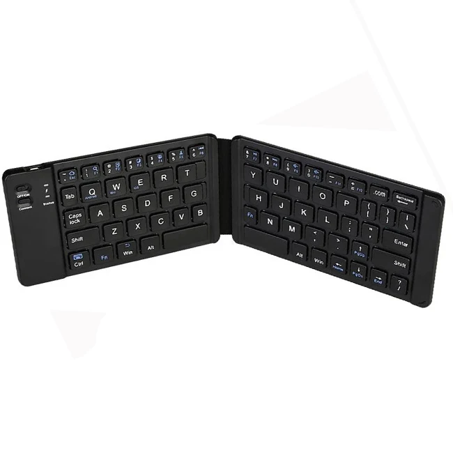 Mini Wireless  Foldable Keyboard Portable Folding Keyboard for Pad Tablet SmartPhone Slient Click Small Foldable Keyboard