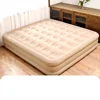 Cama alta doble grande con flocado - Bomba de aire de 4000mAh + 2 almohadas