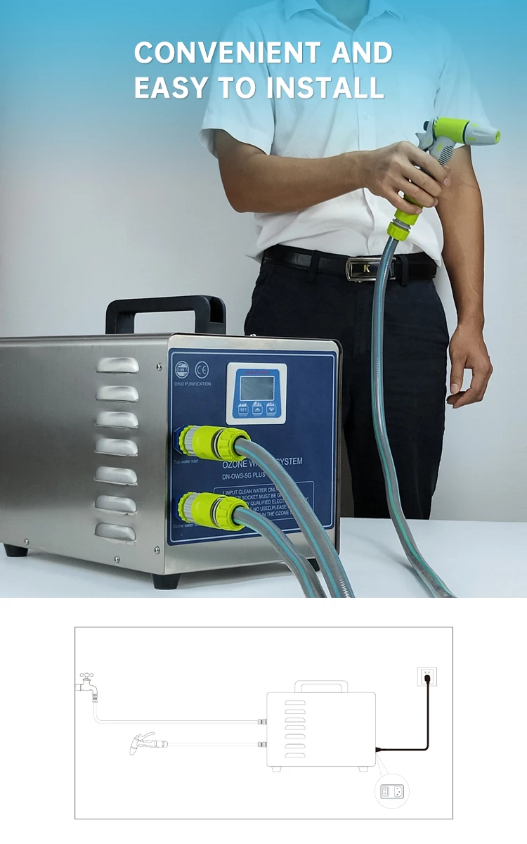 Plug and Play 5grams Ozone Water Machine for Wastewater Fading Ozone Water System