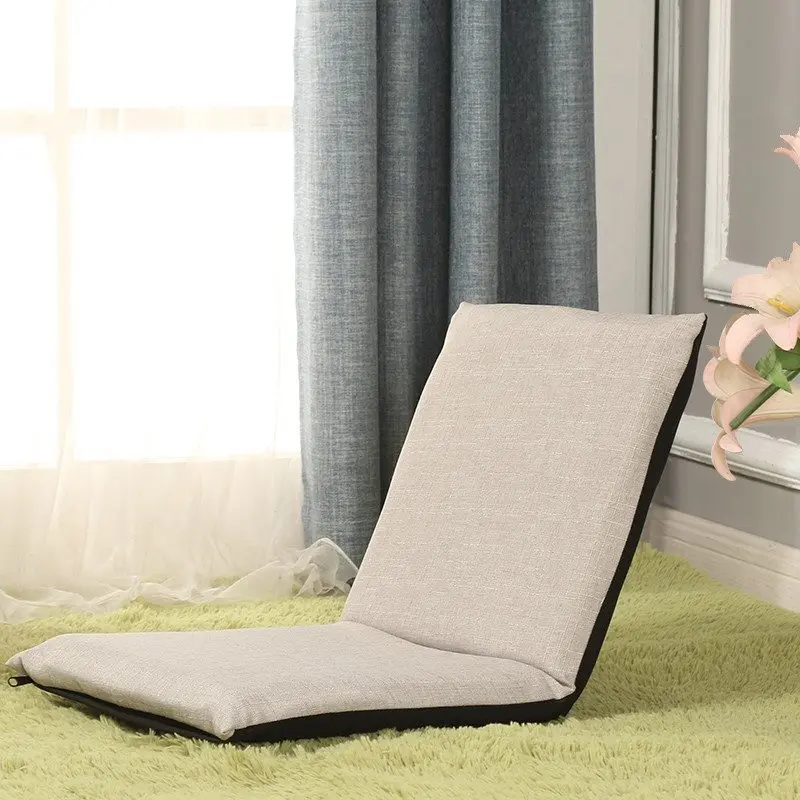 Portable Outdoor Indoor Floor Sofa Chair Colorful Fabric Foldable Chair  dining table and chair for reading and praying