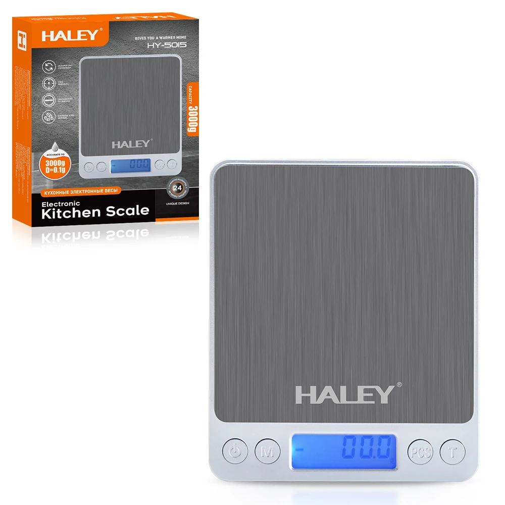 Digital Kitchen Scale - 3000g Capacity, 0.1g Precision, LED Display, Unit Conversion