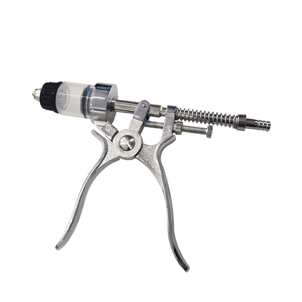 CETTIA KD161 Adjustable Dose Veterinary Continuous Metal Pistol Syringes 10 ml