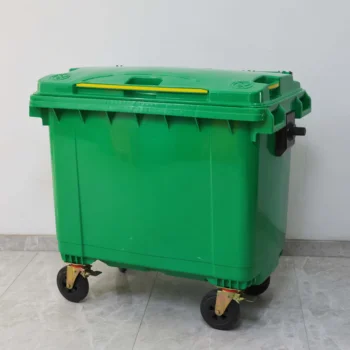 660l /1100l pedal trash can mobile underground wheely bin plastic garbage waste bin/dustbin