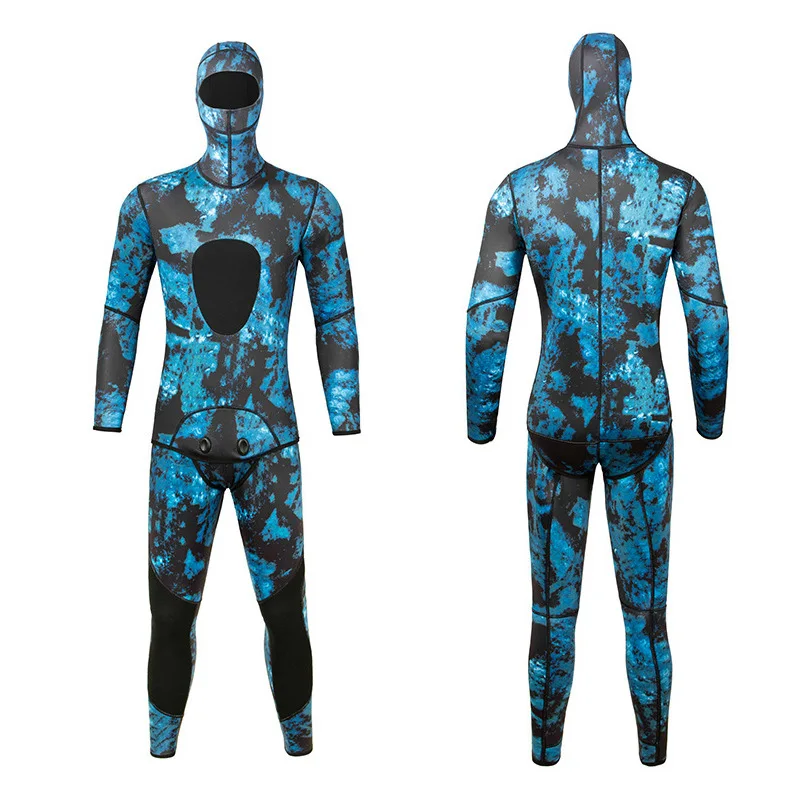 Custom 3mm 5mm Diving Suit Thickened Camouflage Fishing Suit Warm And