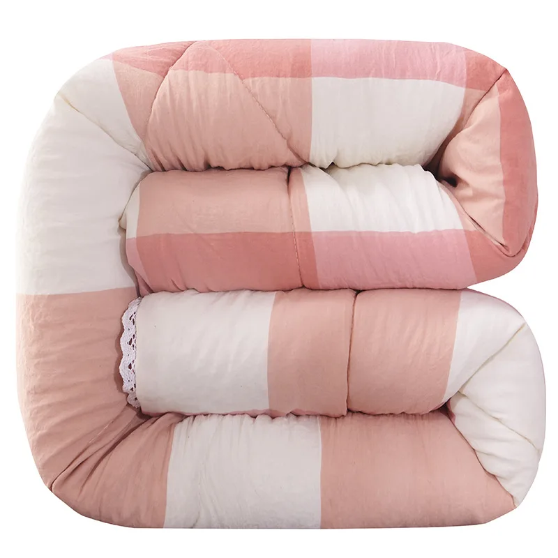 Оптовая продажа с фабрики новый стиль зимнее моющееся Хлопковое одеяло простыня ткань