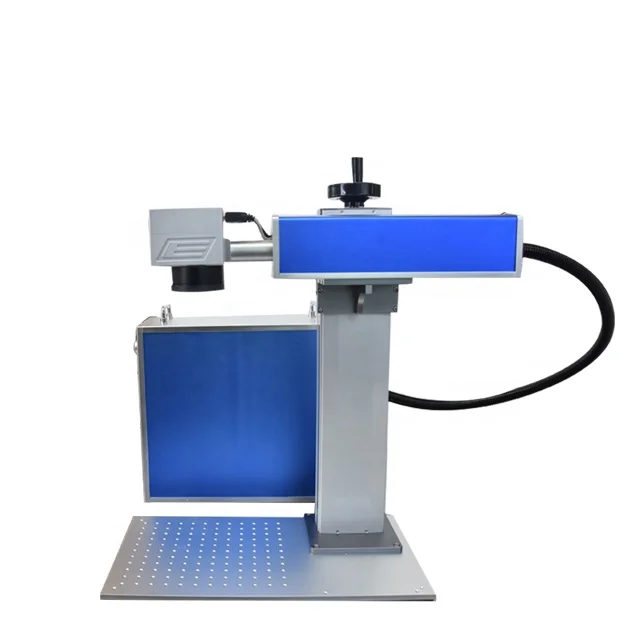 20w 30w Split Type Raycus Fiber Laser Marker and Stainless Steel Laser Marking Machine for Label logo Keyboard Metal Jewelry