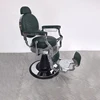 Sedia rotonda con struttura argentata
