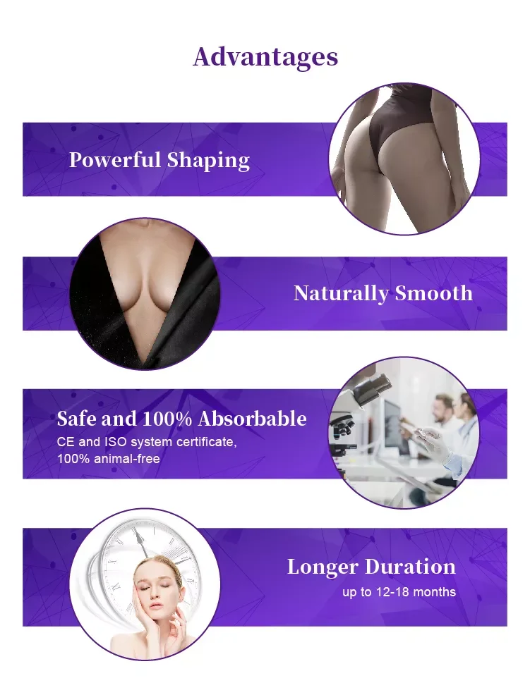 Hereme injectable dermal filler buttock hip breast enlargement injection big brest injection to increase