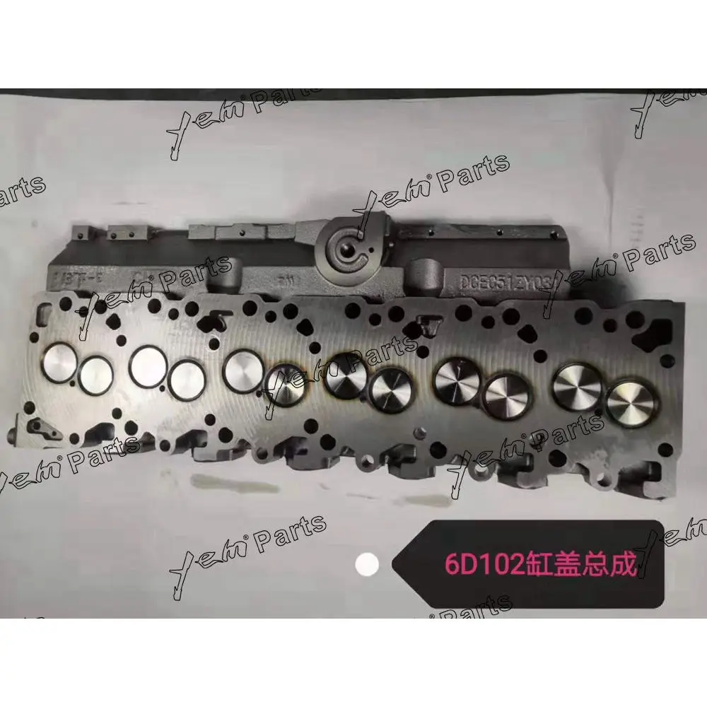 Engine Rebuild Kit 6D102 Cylinder Head Assy for Komatsu Cylinder Head Assy Aftermarket Engine Parts