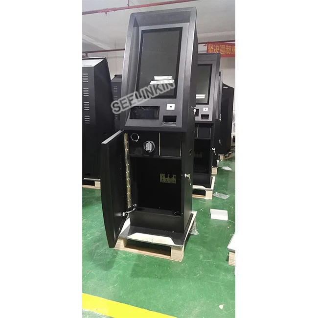 Self cashier cdm cheque banknote deposit quioscos bill acceptor cash dispenser withdraw recycler btc machine crypto atm