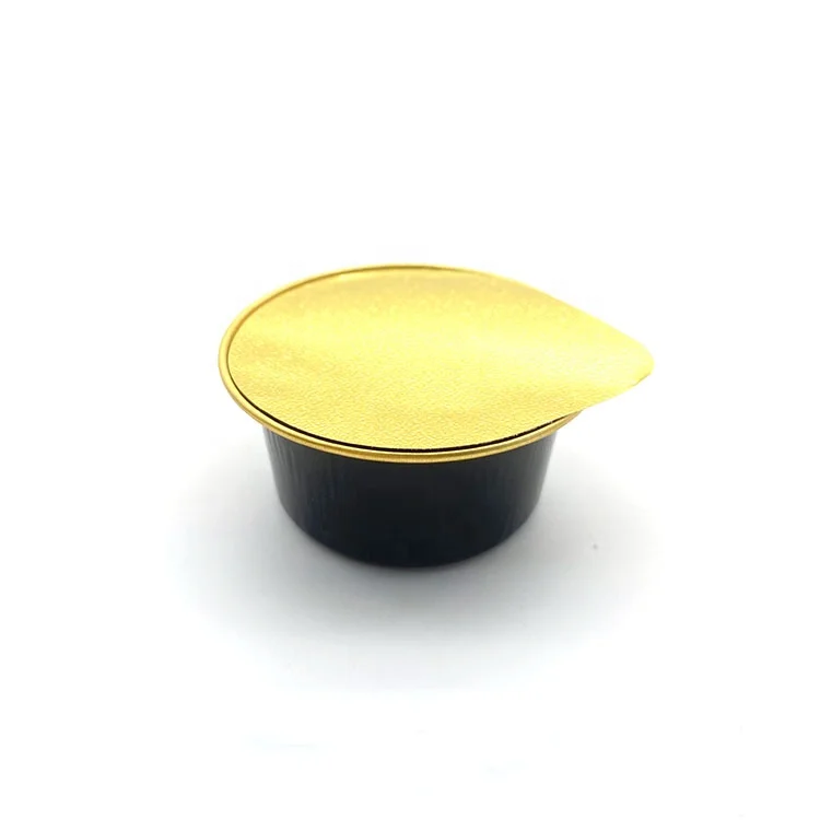 Y035 Mini 35ml Mangkuk Teh Alumunium Foil Bulat Sekali Pakai untuk Penyegelan Panas, Wadah Kemasan Madu Bawa Pulang, Cetakan Roti dengan Logo Pesanan