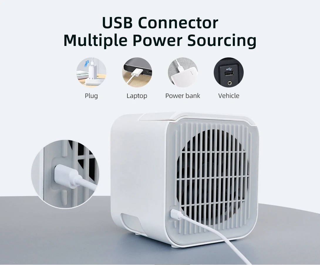 Brand New Room Rechargeable Mini Fan Water Air Cooler With Usb Portable