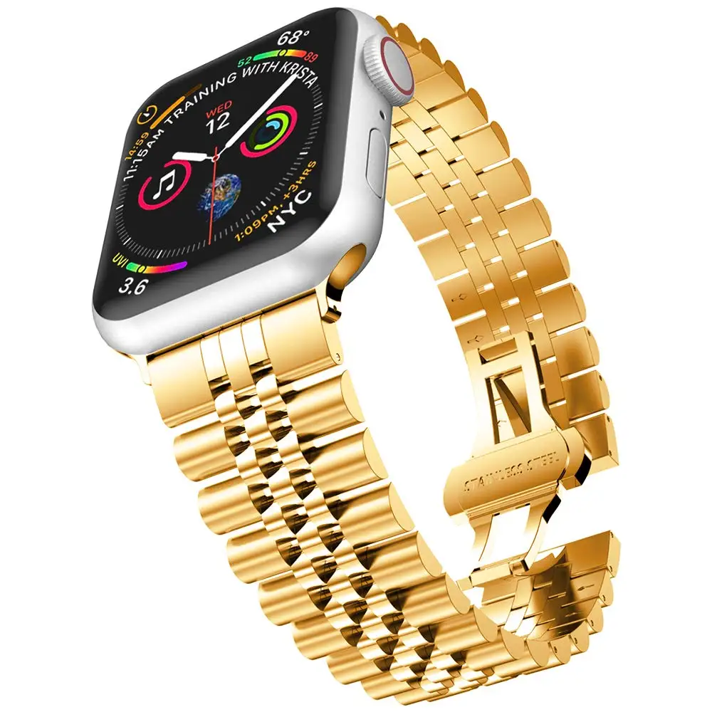 steel band for apple watch 6 metal straps iwatch 6/5/4/3/2/1 38mm 40mm 42mm 44mm watch band