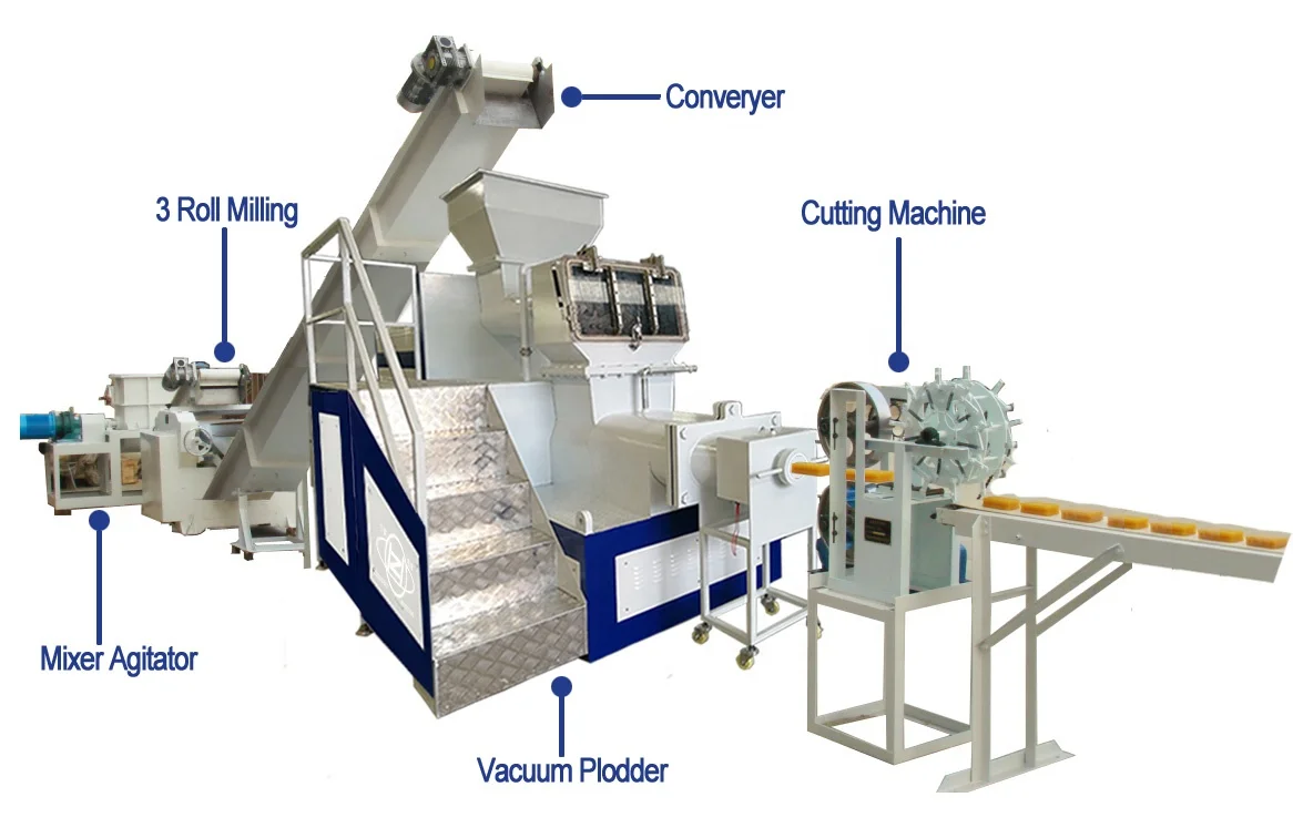 Small Mini Soap Making Machine Laundry Soap Production Line