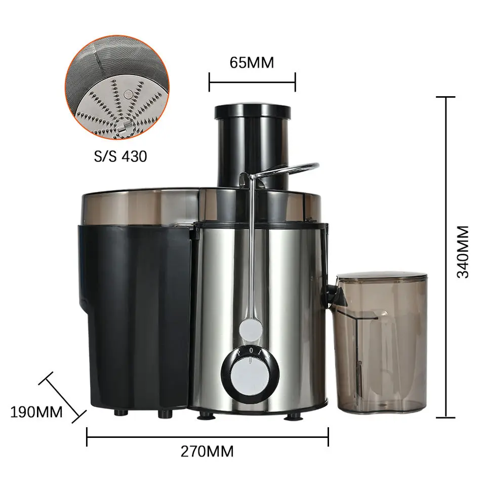 New Style High Quality 800w Slow Juicer With Powerful Fruit Juicer