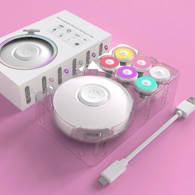 HJS Customized USB  Electric Auto Manicure New 6 in 1 Electric Babe Care Nail Clipper Safe Kids Nail Cutter Baby Nail Trimmer