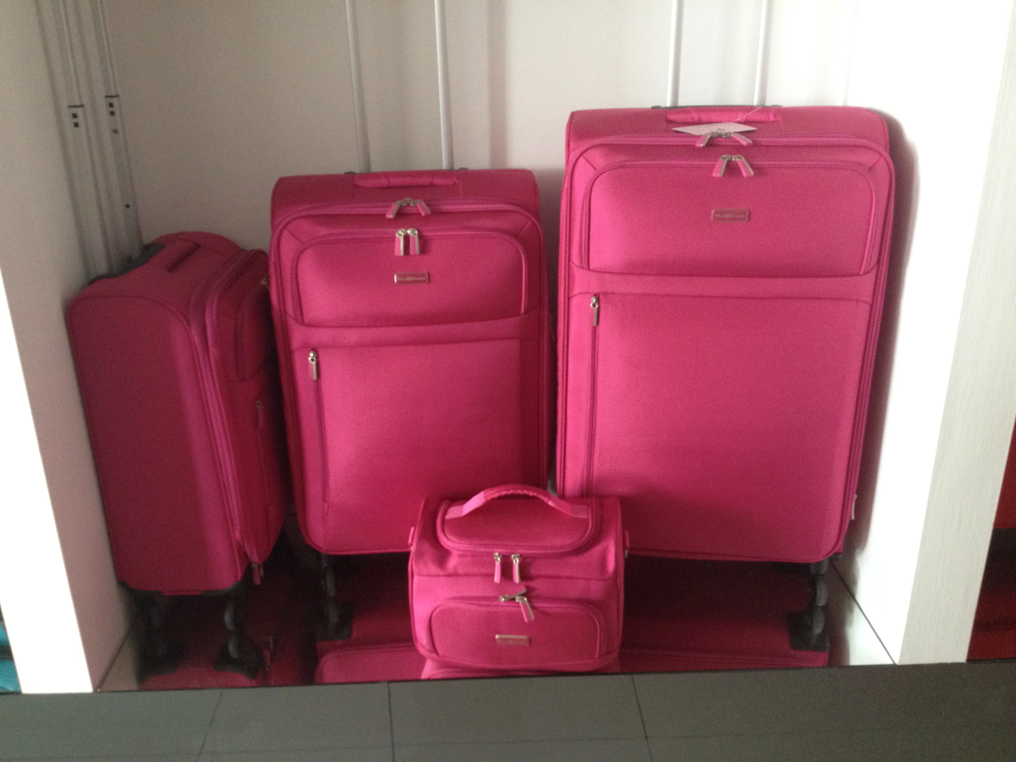 Pink Color Soft Trolley Bag  Soft Travel Luggage Cabin Luggage and Suitcase Travel Suitcase