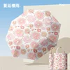 Bolso tote grande con diseño de lluvia de cerezos en flor.