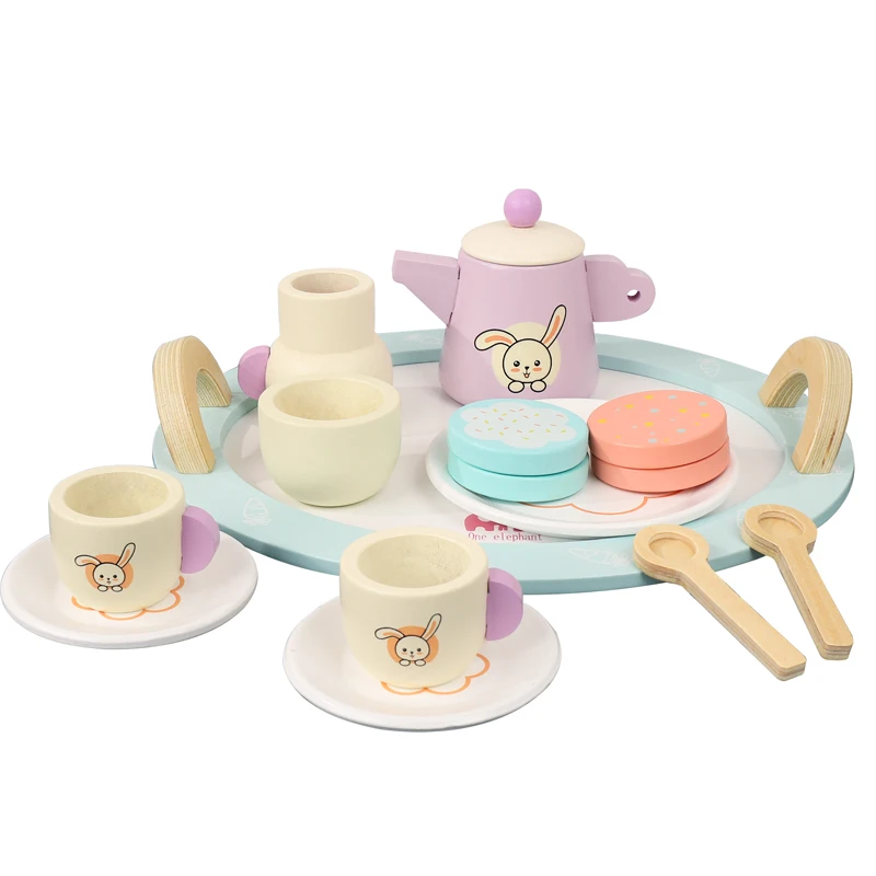 childrens wooden afternoon tea set