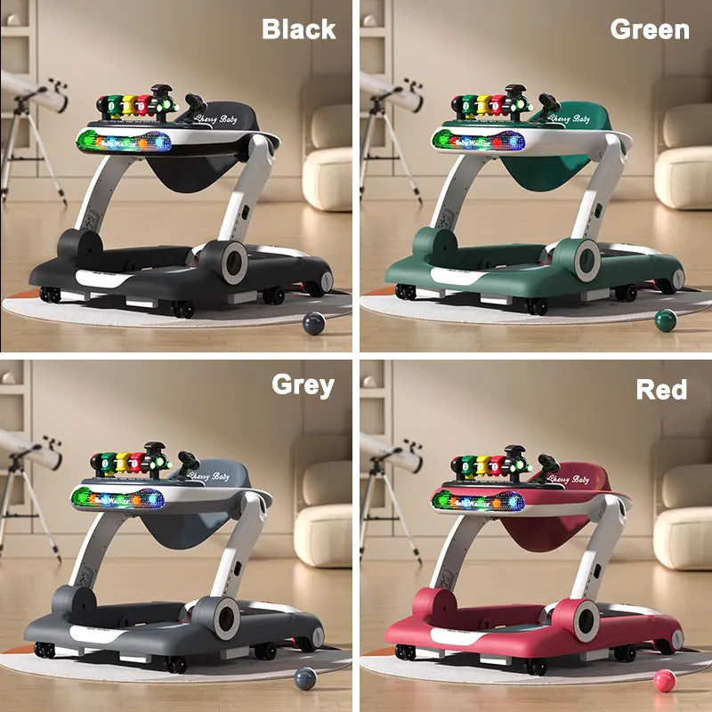Music Multifunction Colors Simple Big Baby Walker for Tall Babies