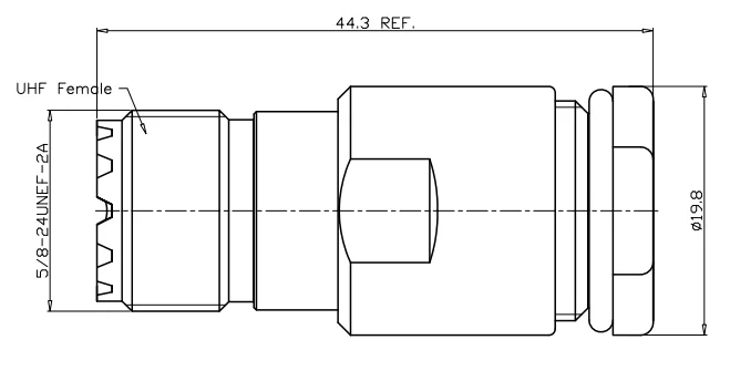 product lwmc hot selling good efficiency 50 ohm uhf coaxial connector so239 uhf female clamp for rg213-5