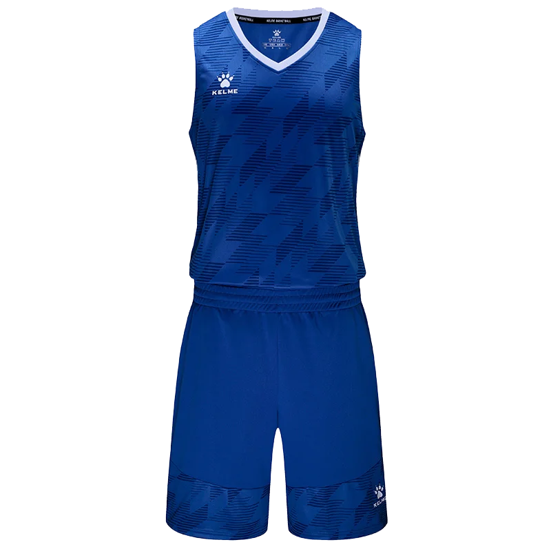 Индивидуальная мужская баскетбольная форма KELME для взрослых Клубные командные Джерси дышащие наборы тренировочные баскетбольные игр