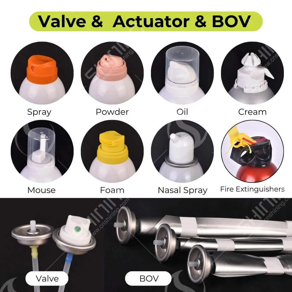 Bulk 1-inch Aerosol Can Valve NV25.4-360 for Carb Cleaner Automobile Cleaner Lubricant Antirust Agent 360 Degree Aerosol Valves