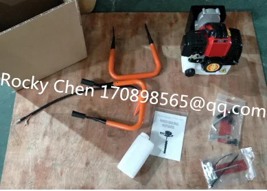 Powerful High Efficient 63cc Petrol Engine  Ground Drilling Machine Earth Auger