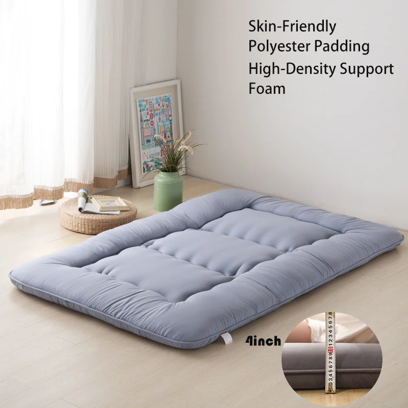 Futon Mattress,Floor Folding Roll Up Tatami Mat,Memory Foam And Down ...