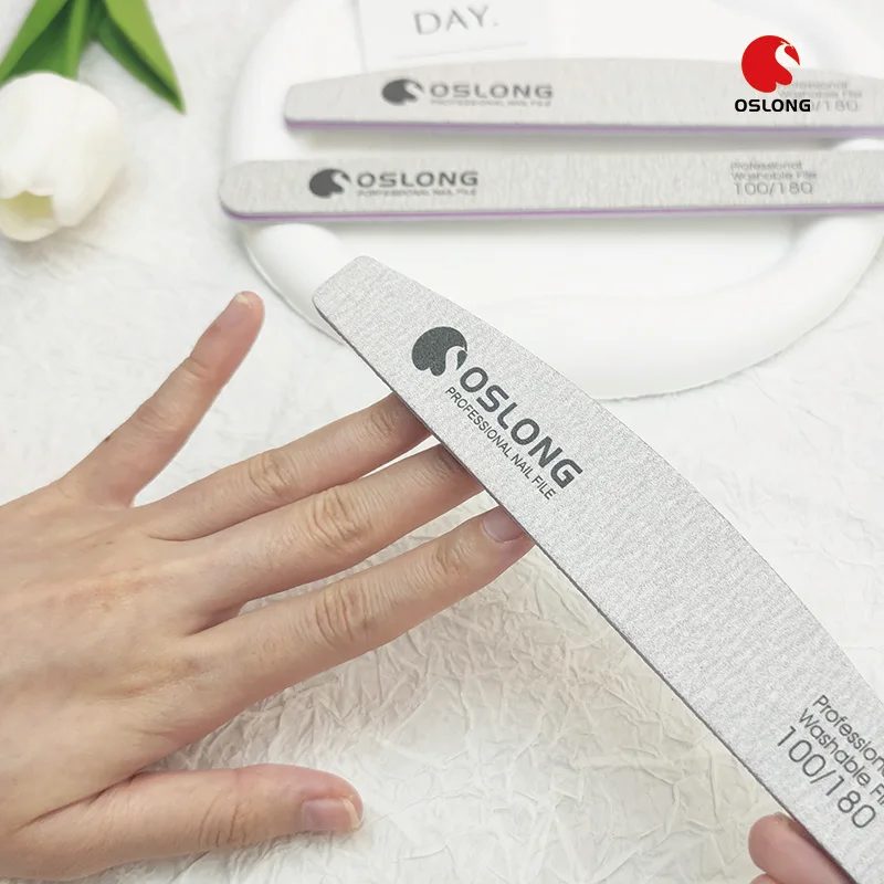 Custom Shape and Logo Nail Files Zebra 100 180 With Japan Sandpaper