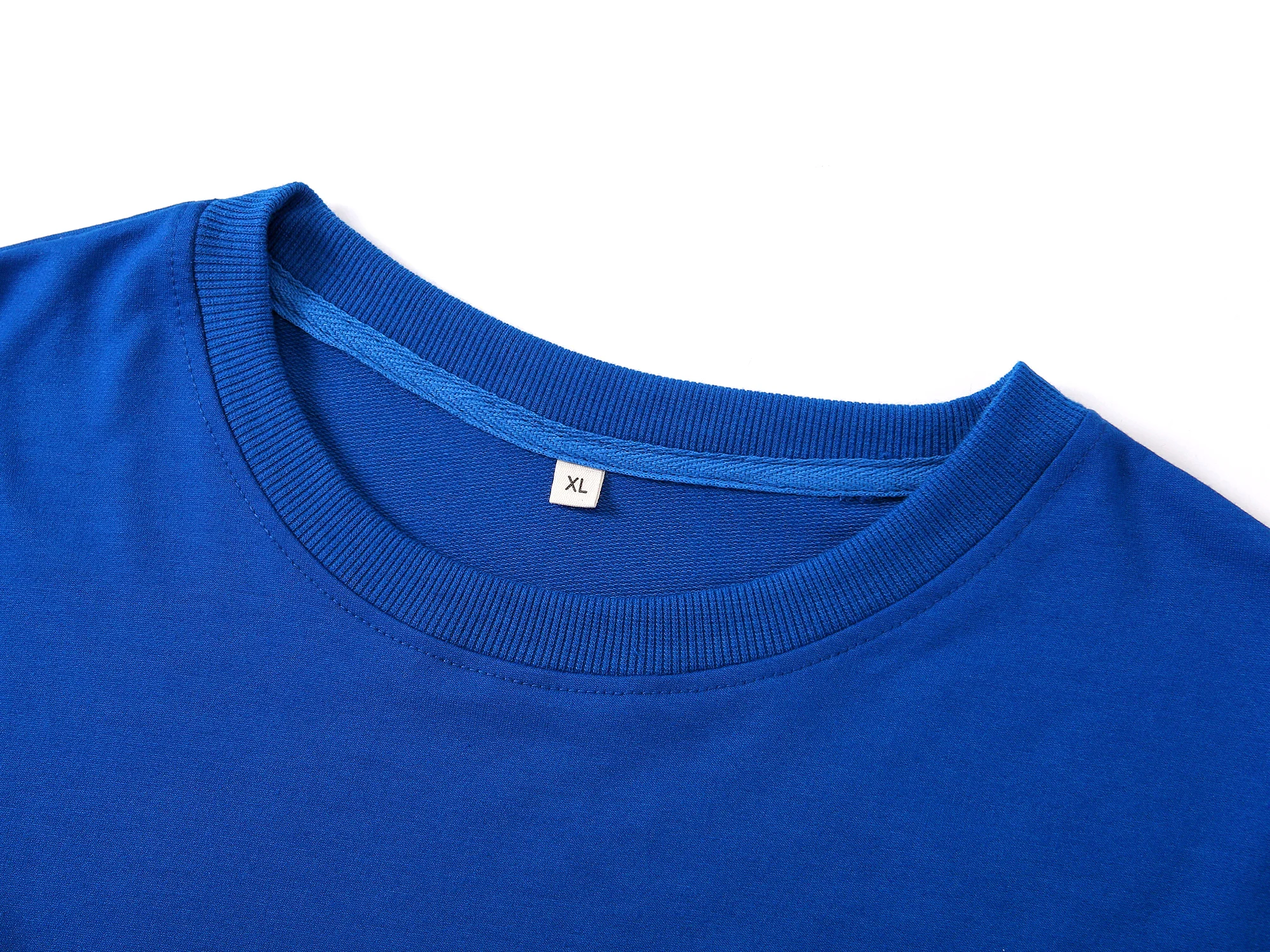 High Quality Custom 240g Heavyweight Unisex Crew Neck Hoodless Sweatshirt Wholesale