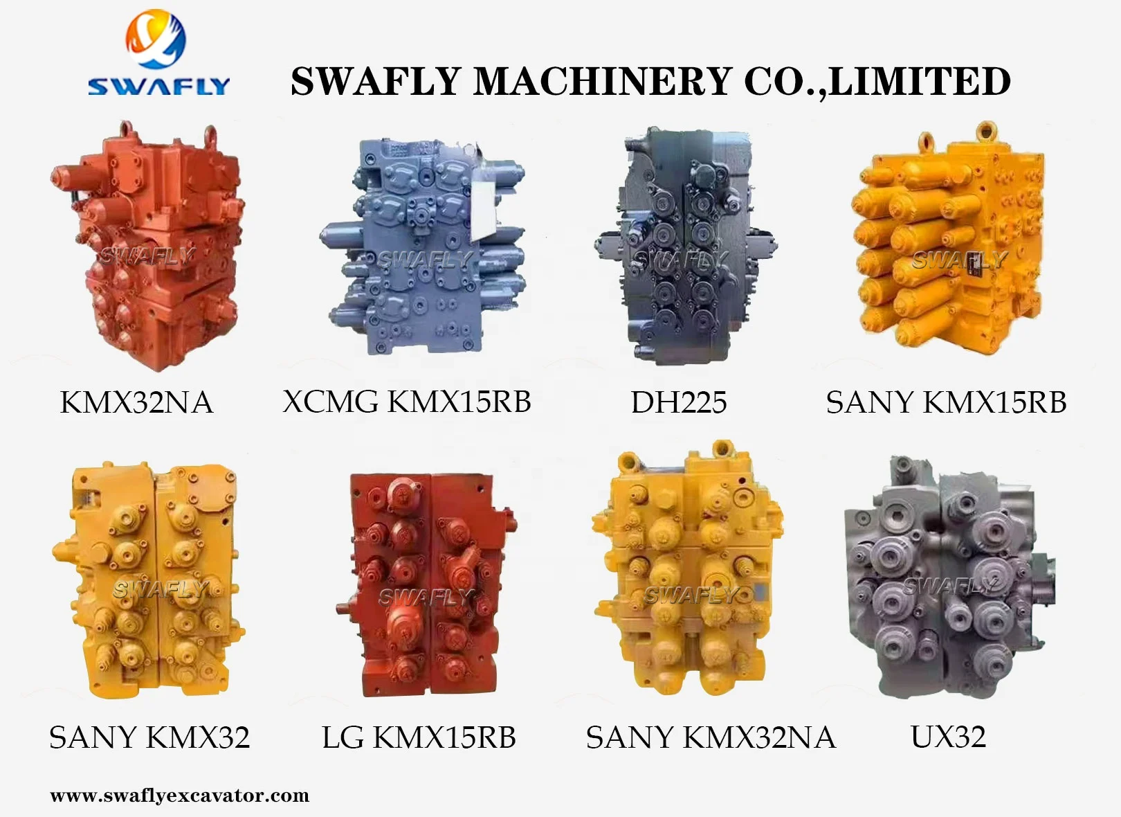 SWAFLY EX135 EX135UR Main Control Valve 4359898 Hydraulic Distributors for Hitachi Excavator