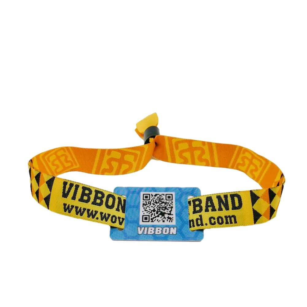 product festival waterproof nfc fabric bracelets rfid wristband 213 woven nfc wristband-3