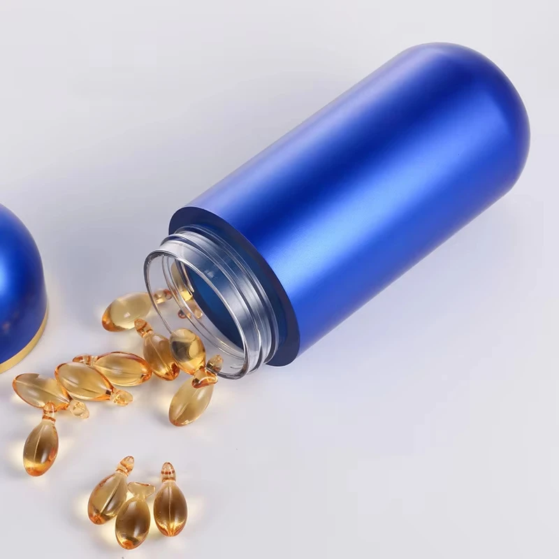 Empty Serum Packaging Capsule Shaped Plastic Container for Capsule Pill ...