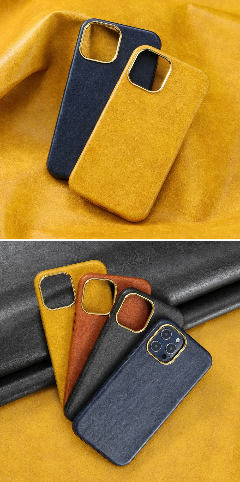 Leather Phone Case For Iphone 15 14 13 12 11 Xr Xs Max Pro Plus Anti-Fingerprint Simple Luxury Pure Colour Sjk425 Laudtec factory