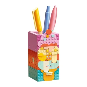 EPT New Arrivals Toys DIY Pen Storage Puzzle Table Assembling Building Block Sets for Children