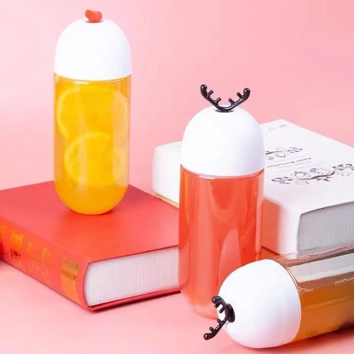 500ml透明カプセル型ペットボトル飲料ソーダエネルギードリンク