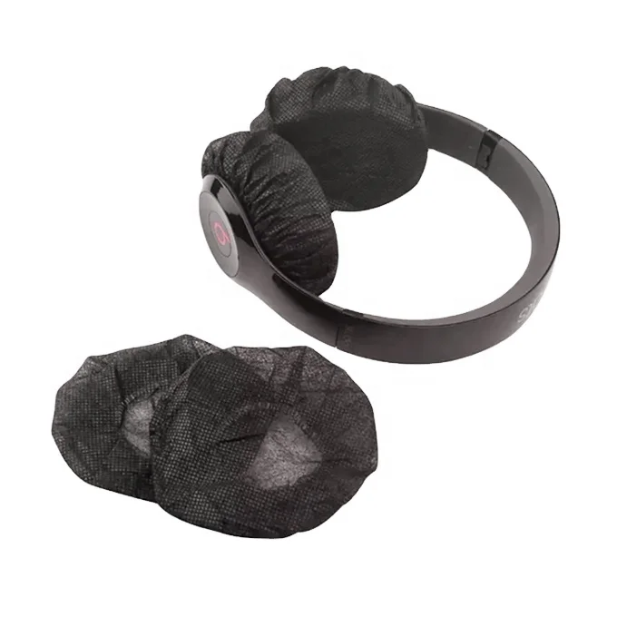Biodegradable Packing Bag Disposable Cover Headphone Non Woven Airlines Ear Pad Cover details