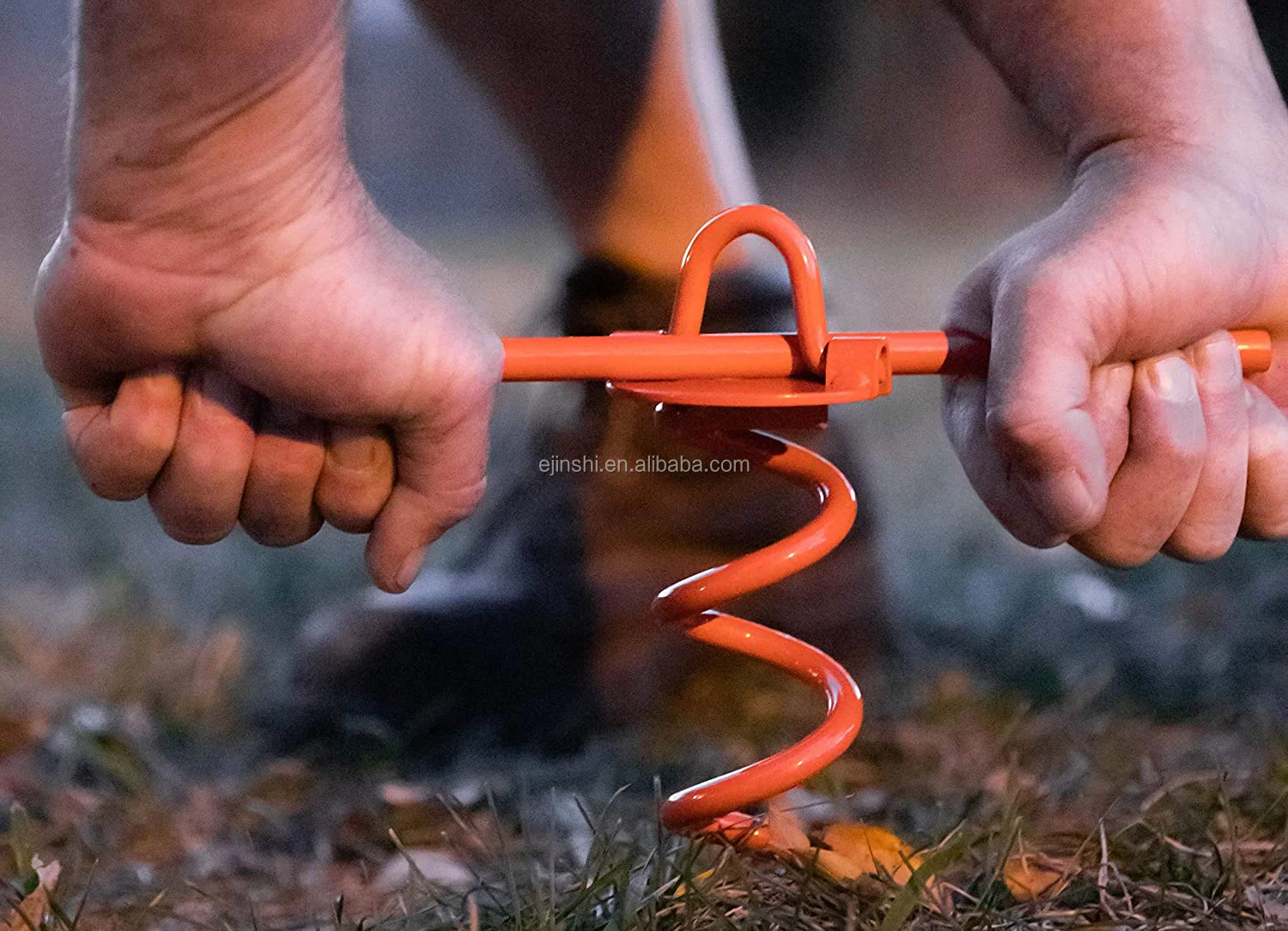 Spiral Dog Tie Out Ground Spiral Anchor Stake Secerity Anchor Tent