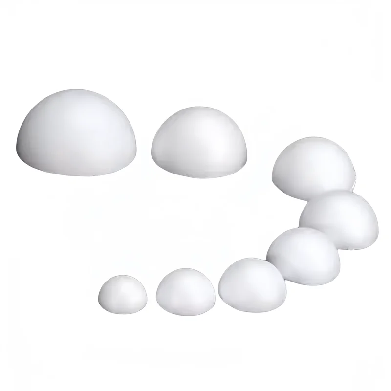 Many Sizes Solid Half Ball Christmas Crafts Styrofoam Polystyrene Balls for Decoration
