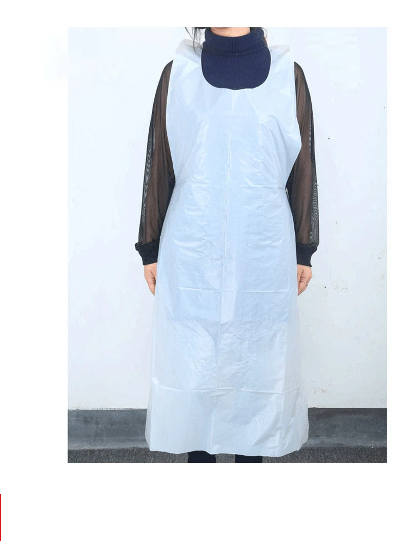Environmental Cpe Disposable Plastic Apron Without Sleeve Medical
