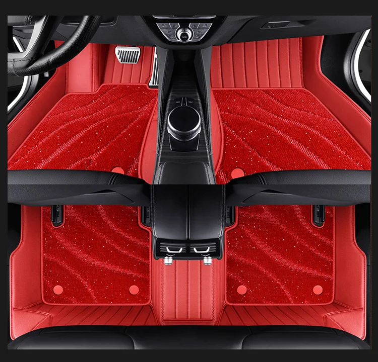 Custom Car Floor Mats for BMW Series Car Protection Full Coverage Pads Anti-Slip Leather Floor Lining All Weather Car Floor Mats