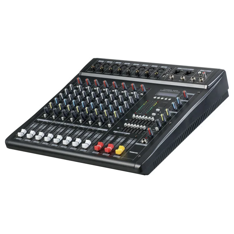 PMX808D Professional Audio Mixer with USB & BT - 8 Channel Sound