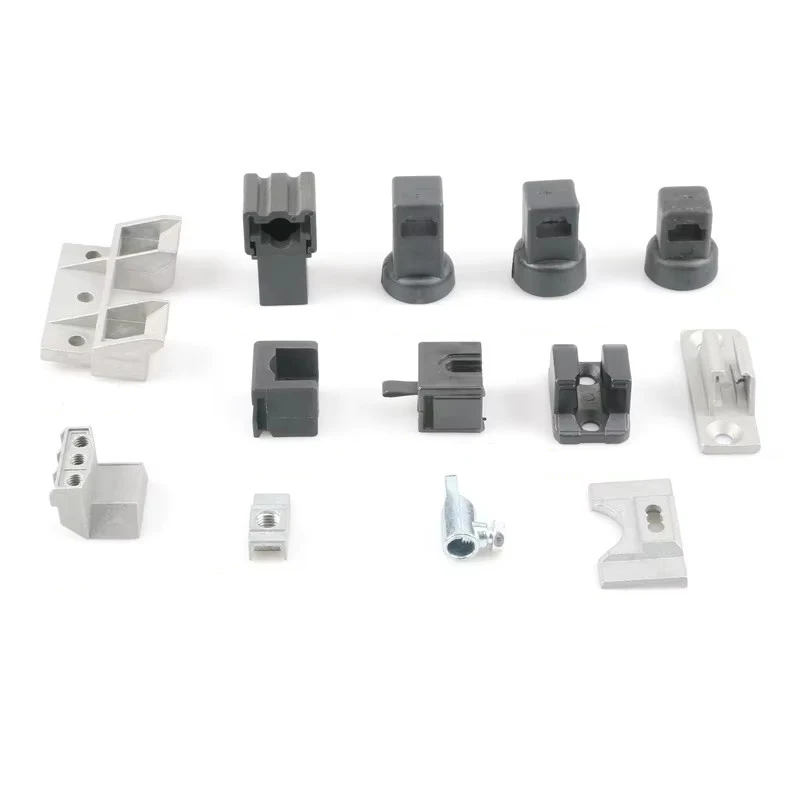 RG001-1-2 Black Cabinet Lock PA Guide 6000 Series Accessory Fittings Connecting Sub-Fixing Piece Cutting Service Included