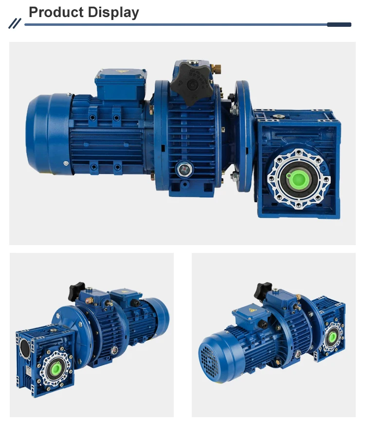 product udl mechanical variator udl010 with 075kw three phase electric motor and nmrv090 worm speed reducertransmission machine873-2