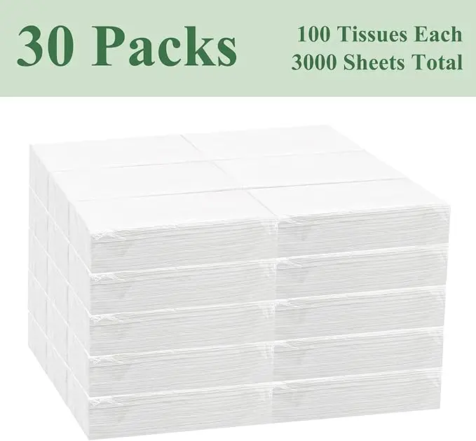 Bamboo Wrapping Facial Box Custom Logo Printed Pocket Toilet Gift Tissue Paper in Roll Packaging Price Wholesale Box Per Ton