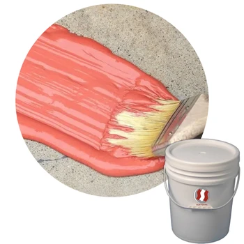 Rubber Waterproofing Modified Acrylic Roof Coating for Concrete Roofs Floors Environmentally Friendly Durable Brush Application